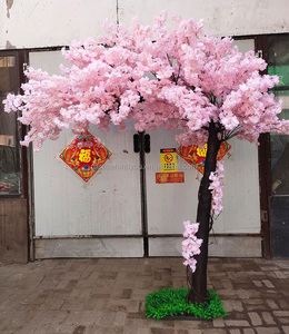 2m 3m 4m Grand arbre en plastique japonais à fleurs d'ivoire Sakura fleur de <span class=keywords><strong>cerisier</strong></span> artificielle arbre <span class=keywords><strong>rose</strong></span> artificiel Faux arbre pour l'extérieur - Product Image 3