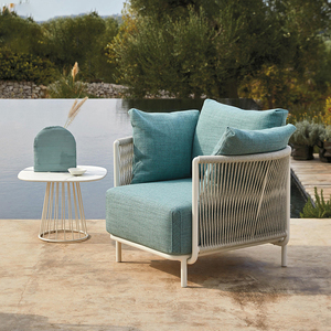 Ensemble de salon de jardin en teck pour villa, canapé d'extérieur modulable, mobilier de jardin très demandé - Product Image 6