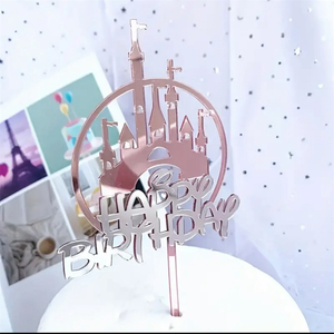 Decorazione per Torta in Acrilico a Doppio Strato Riutilizzabile 'Buon Compleanno' per Capodanno e Altre Feste, Decorazione per Cupcake e Dessert - Product Image 4