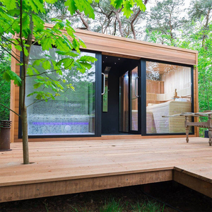 Casa Cápsula Espacial de Acero y <span class=keywords><strong>Madera</strong></span> Personalizada al por Mayor, Hotel de Lujo de 2 Habitaciones - Product Image 1