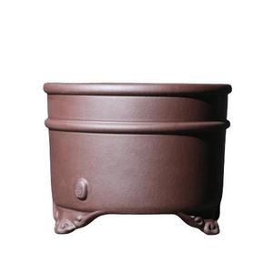 Pot à bonsaï rond en argile violette, fait main, pour bureau, imitation pot d'orchidée, design exquis Du Xiliang - Product Image 5