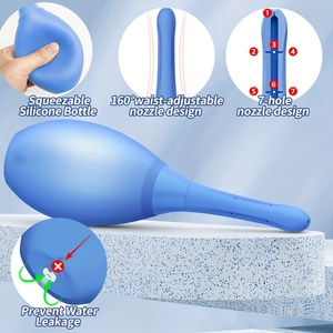 OEM Bendable Silicone Bocal Enema Bulb Kit Anti-Backflow Shower Douche para Colon Cleanse <span class=keywords><strong>Anal</strong></span> Sex Toys para Homens e Mulheres - Product Image 5