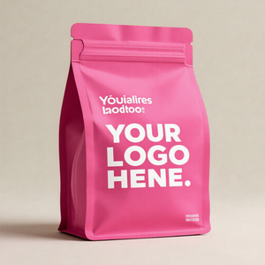 Bolsa de Empaque para Café Personalizada, Bolsa de Fondo Plano con Válvula y Cierre para 250g 500g 1kg de Granos de Café - Product Image 4