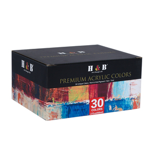 Suministros de arte OEM de fábrica, juego de <span class=keywords><strong>pintura</strong></span> y <span class=keywords><strong>dibujo</strong></span> acrílico de 20/ 24/30 colores, venta al por mayor - Product Image 6