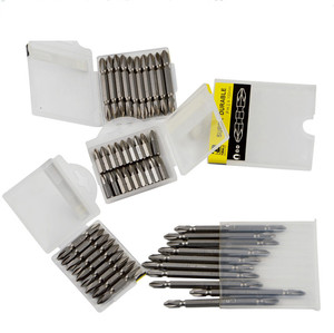 Embout de tournevis hexagonal à Impact manuel de 1/4 pouces Ph2 tête transversale phillips 10 pièces S2 Double tête cr-<span class=keywords><strong>v</strong></span> jeu d'embouts de tournevis - Product Image 4