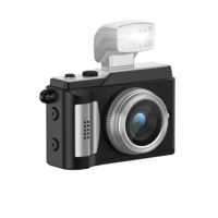 Kamera Digital Mini DC21 2MP 720P Bentuk Tombol Retro Layar IPS 0.96 Inci Lampu Kilat LED MicroSD Portabel Hadiah