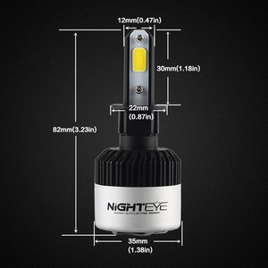Novsight \ <span class=keywords><strong>Nighteye</strong></span> A315-S2 36w 8000lm 9005 H1 H7 9006 HB4 voiture led phares ampoules 9003/HB2/ p43t h4 a mené le phare - Product Image 3