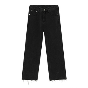 <span class=keywords><strong>Jeans</strong></span> da <span class=keywords><strong>uomo</strong></span> in Denim <span class=keywords><strong>grigio</strong></span> dritto allentato alla moda all'ingrosso all'ingrosso - Product Image 4