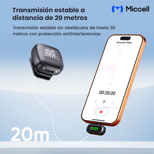 Microfono Inalambrico Miccell Con Reduccions De Ruido <strong>AI</strong> Pantalla Digital Y Microfono De Solapa Para YouTube TikTok Y Vlogs En - Product Image 6
