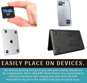 Neutralizzatori di Protezione EMF - Design Sottile - Sviluppato da <span class=keywords><strong>Dr</strong></span>. Valerie Nelson, Adesivi EMF per Cellulari, Adesivi Anti-Radiazioni - Product Image 2