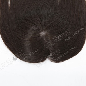 High Quality Human Hair Clip in Small Size Silk Base Hair Topper <strong>Hairpieces</strong> <strong>for</strong> <strong>Women</strong> - Product Image 2