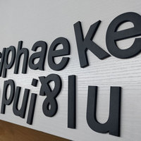 Lettres de l'alphabet en plexiglas peintes en PVC acrylique lettres personnalisées vente en gros
