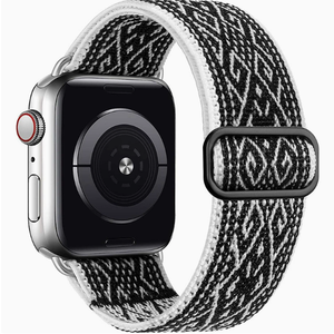 Correa de Reloj Elástica de Estilo Étnico para <span class=keywords><strong>Apple</strong></span> <span class=keywords><strong>Watch</strong></span>, Correa de Nailon Bohemia para Relojes de 44 mm, 45 mm, 40 mm/41 mm, Ultra 2, 49 mm, <span class=keywords><strong>Series</strong></span> 9, 8, <span class=keywords><strong>7</strong></span> - Product Image 5