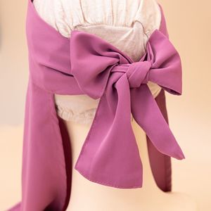 Color sólido Nida musulmán Arabia Saudita Niqab Hijab velo accesorio elegante Hijab cara completa cubierta Hijab velo - Product Image 4