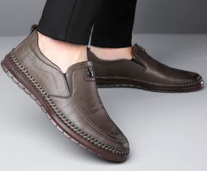 Zapatos de Conducir para Hombre 2026, para Todas las Estaciones, Casuales de Negocios, con Cordones, Suela de Goma Suave, Mocasines de Cuero, Tendencia de Moda, Ligeros, Estilo Papá - Product Image 5
