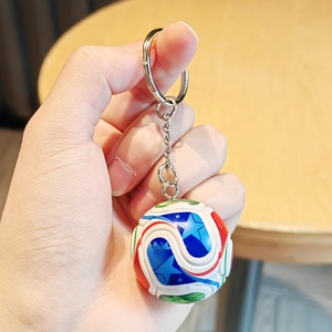Nouveau design 2026 – Porte-clés de football 3D – <span class=keywords><strong>Mousqueton</strong></span> étanche pour sacs à dos, souvenir et cadeau pour les fans - Product Image 2