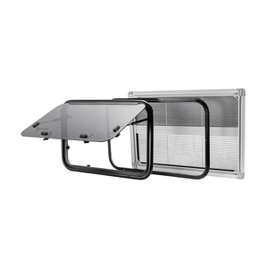 Fenêtre à ouverture vers l'extérieur pour camping-car, <span class=keywords><strong>caravane</strong></span>, remorque, avec coins arrondis, en verre trempé - Product Image 4