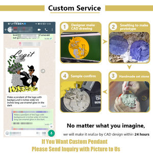 Colgante Personalizado con Nombre en Letras Vvs Moissanite, Estilo Hip Hop para Hombre, Colgante de Cadena 3D con Inicial de Diamante Baguette - Product Image 5