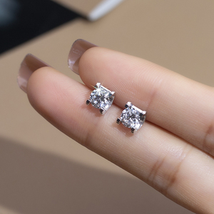 Nhà Máy Giá Kim Cương IGI Giấy Chứng Nhận Phòng Thí Nghiệm Grown Kim Cương Solitaire Bông Tai Stud 18K Tùy Chỉnh Bông Tai 1CT - Product Image 2
