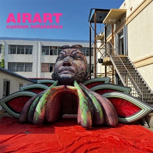 Tage Fondo decorado con túnel inflable, árbol oddess, ave - Product Image 1