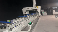 Centre d'usinage CNC OUWO pour profilés en aluminium, cadres de fenêtres et de portes, perçage, fraisage, chanfreinage avec rotation d'axe A à 180 degrés