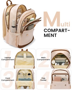 Zaino LOVEVOOK Impermeabile Casual <span class=keywords><strong>per</strong></span> <span class=keywords><strong>Università</strong></span>, Antifurto, <span class=keywords><strong>per</strong></span> Ufficio, Scuola, <span class=keywords><strong>Borsa</strong></span> <span class=keywords><strong>per</strong></span> Computer, Zaino da Viaggio <span class=keywords><strong>per</strong></span> Laptop da <span class=keywords><strong>Donna</strong></span> - Product Image 4