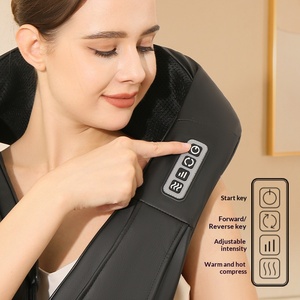 Masajeador Eléctrico Portátil para Espalda y Cuello con Control Remoto Inalámbrico y Shiatsu con Calor para Hombros y Cuello - Product Image 2