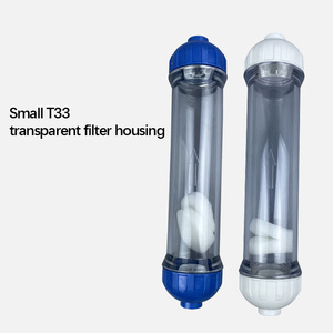 Cartouche filtrante à <span class=keywords><strong>eau</strong></span> rechargeable de 10 pouces, boîtier transparent T33 transparent pour boules en résine céramique - Product Image 3