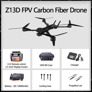 Máy bay không người lái đua FPV 13 inch, <span class=keywords><strong>camera</strong></span> kép, tầm bay xa 15km, thời gian bay 35 phút, thiết kế gấp gọn, chất liệu sợi carbon, theo dõi AI, tải trọng 5kg - Product Image 4