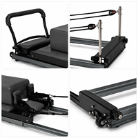 Machine de Pilates pliable, cadre en alliage d'aluminium, portable, gain de place, équipement pour studio à domicile