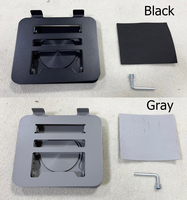 Support d'ordinateur portable rotatif à 360 degrés avec rotation à 180 degrés °   Support de bureau ergonomique réglable en hauteur et inclinable, en acier et ABS, 36-163 mm