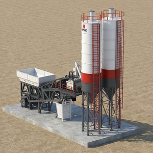 Planta de Concreto Prefabricado Móvil Pequeña de 150M3/H con Línea de Producción, Bomba, Motor, Caja de Cambios, PLC y Rodamientos en Venta - Product Image 2