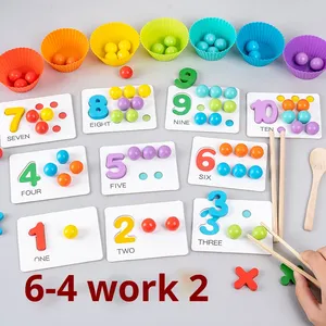 Digital Cognitive Bead-stringing Game Children's Early Education Arithmetic Wooden Puzzle Toy - Learning Aid - Large <strong>Class</strong> <strong>Gift</strong> - Product Image 2