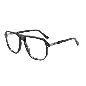 Best Selling Design Hollow Bridge Acetate Eyeglasses Optical Frame For Unisex