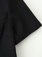 Robe longue chic et décontractée pour femme, nouvelle collection 2026, style rétro, col à revers, coupe sirène, manches courtes.
