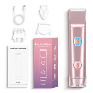 Tondeuse corporelle électrique portable 2 en 1 pour femmes, tondeuse bikini indolore et <span class=keywords><strong>rasoir</strong></span> électrique pour femmes - Product Image 1