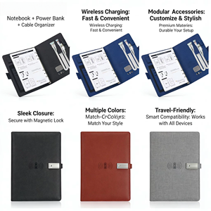 Carnet intelligent IA pour la productivité au bureau avec couverture en cuir PU de luxe et application gratuite incluse - Product Image 2