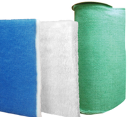 Nouveau filtre à Air primaire MERV8 G4 bleu blanc couleur fibre de carbone Polyester fibre synthétique média rouleau plafond filtre 80% efficacité