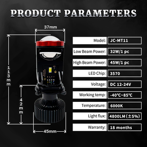 <span class=keywords><strong>JC</strong></span>-MT11 Y7 Usine OEM ODM 9600lm 90w H4 Lumière LED automobile H4 Lumière LED projecteur lentille phare de voiture H4 Ampoule de phare LED H7 - Product Image 6