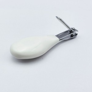 Tijeras de plástico de acero para el hogar con mango largo, cortaúñas anticarne para dedos de bebé, diseño de seguridad para niños, belleza - Product Image 3