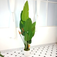 Plantes de qualité chaude en plastique bonsaï simulation artificielle oiseau de paradis