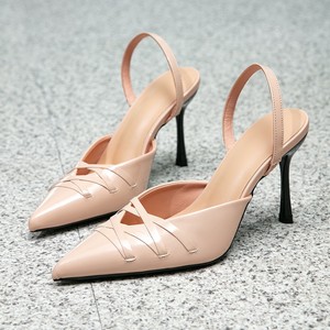 <span class=keywords><strong>Scarpe</strong></span> da <span class=keywords><strong>donna</strong></span> 2025 con tacco a spillo, a punta, aperte sul retro, slip-on, stile balletto, per l'estate, lavoro, feste e matrimoni - Product Image 2