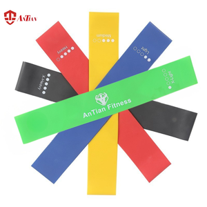 AnTian Mini Resistance <strong>Loop</strong> Bands for Workout Latex Exercise Bands 5-<strong>Level</strong> Set for Yoga Pilates Glutes Training OEM Custom Logo - Product Image 1