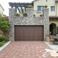 Porte de garage automatique en aluminium de conception moderne sur mesure, porte de garage enroulable pour villas et maisons, porte de garage pliable