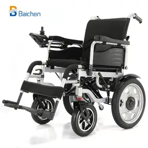 Fournitures médicales Fauteuil roulant Fauteuil roulant électrique en acier pour handicapés pour les personnes âgées