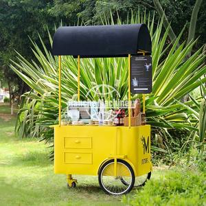 Camion de restauration personnalisable en acier inoxydable pour hôtel, restaurant, présentation de café, lait, hot-dogs, glaces, restauration rapide - Product Image 1