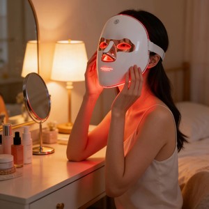 <span class=keywords><strong>Masque</strong></span> <span class=keywords><strong>de</strong></span> beauté LED NQK Photon, thérapie par lumière 7 couleurs, <span class=keywords><strong>masque</strong></span> facial portable en ABS, utilisation à domicile, appareil <span class=keywords><strong>de</strong></span> beauté, spa, salon, OEM, ODM, vente en gros - Product Image 3
