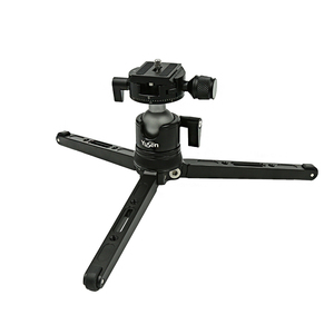 Mini trípode de escritorio profesional de alta resistencia Trípode de mesa de metal de aluminio para teléfono - Product Image 1