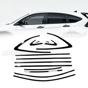 Per <span class=keywords><strong>Honda</strong></span> <span class=keywords><strong>CRV</strong></span> 2011-2026: Strisce Decorative in Acciaio Inox per Finestrini, Cornici Porta Cromate, Striscia Protettiva Decorativa - Product Image 2