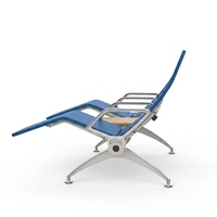 Banc d'attente d'aéroport LEADCOM LS-533Y moderne avec rembourrage intégré en PU, sièges VIP pour salle d'attente